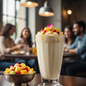 Sweet Fruit Chhena Lassi