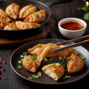 Pan Fried Paneer Momo